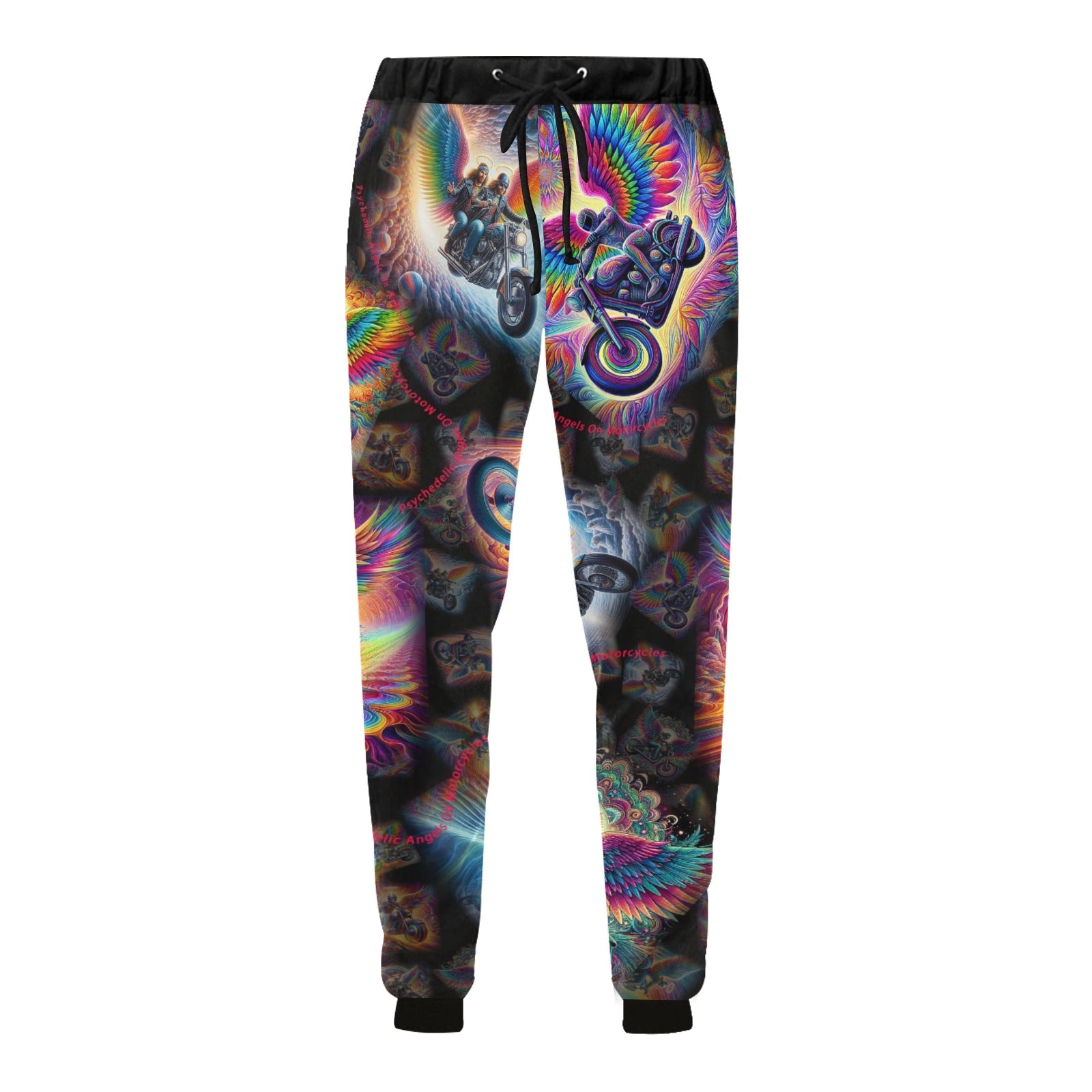 “Psychedelic Angels on Motorcycles“ Men’s Men’s Joggers - Sizes XS - 4XL