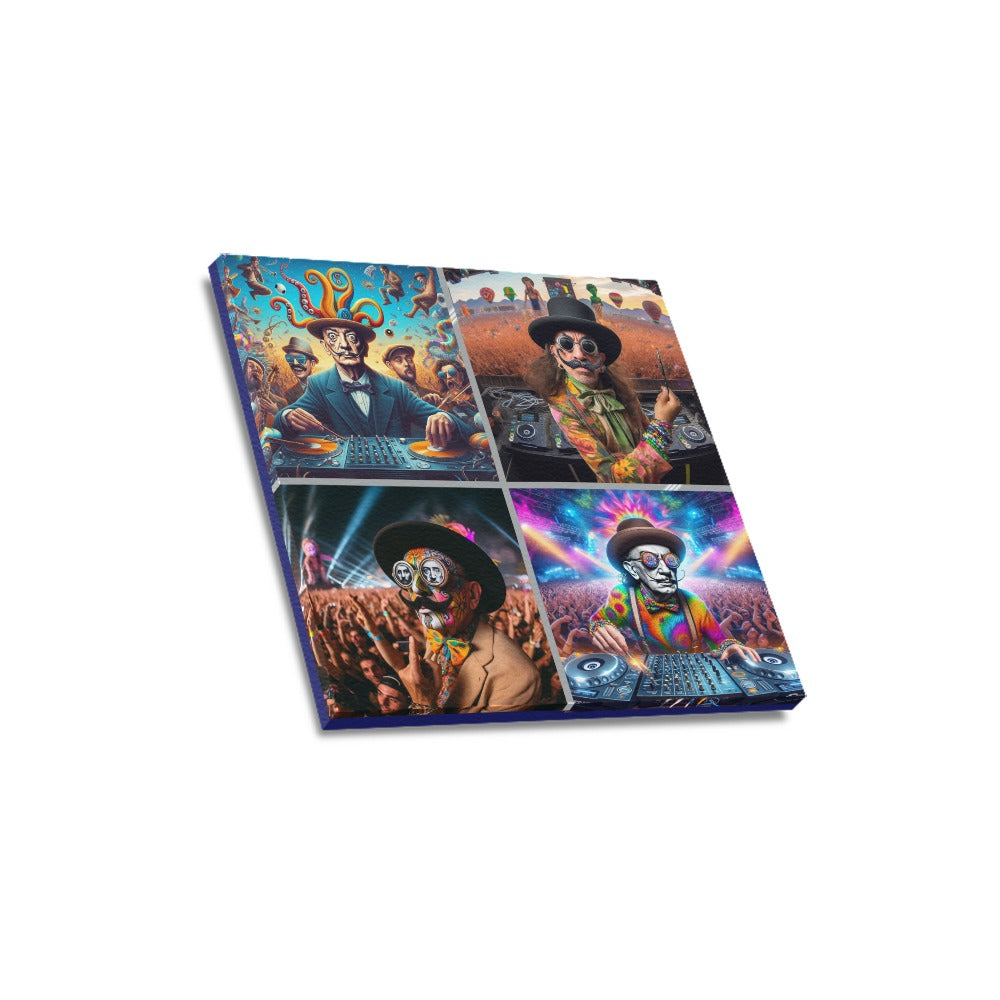 “Master DJ Dali” Canvas Print 16"x16"