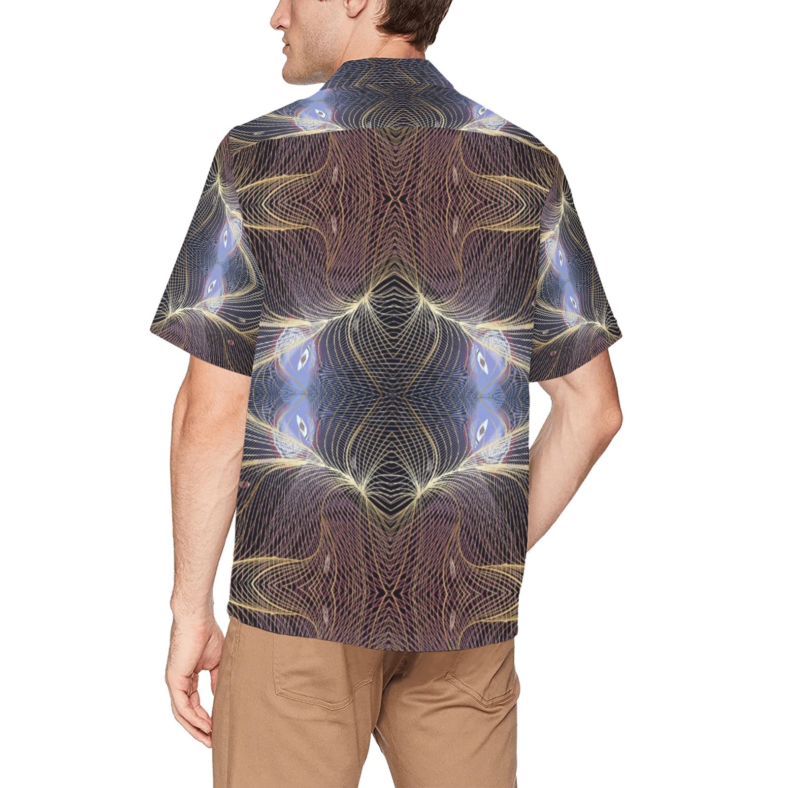 “Bird On A Wire” Men’s Designer Lounge Shirt with Pocket