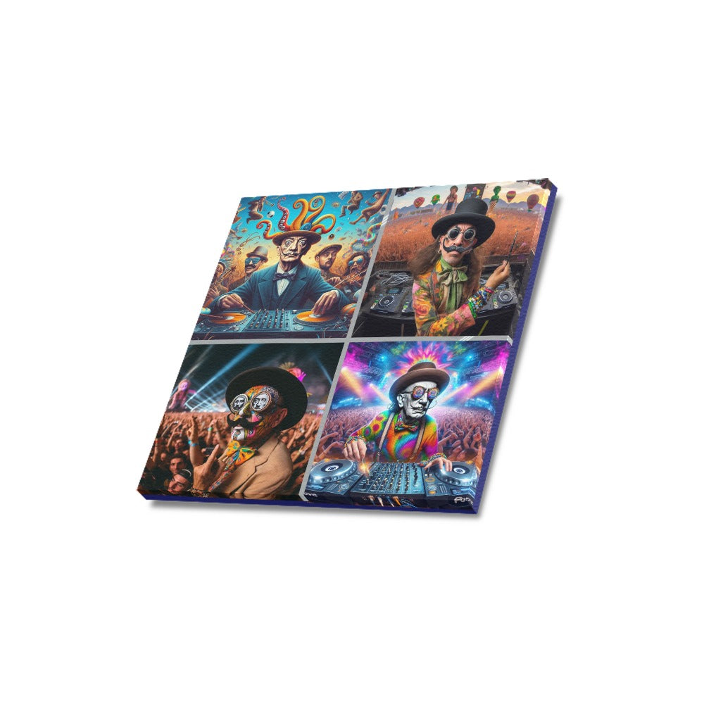 “Master DJ Dali” Canvas Print 16"x16"