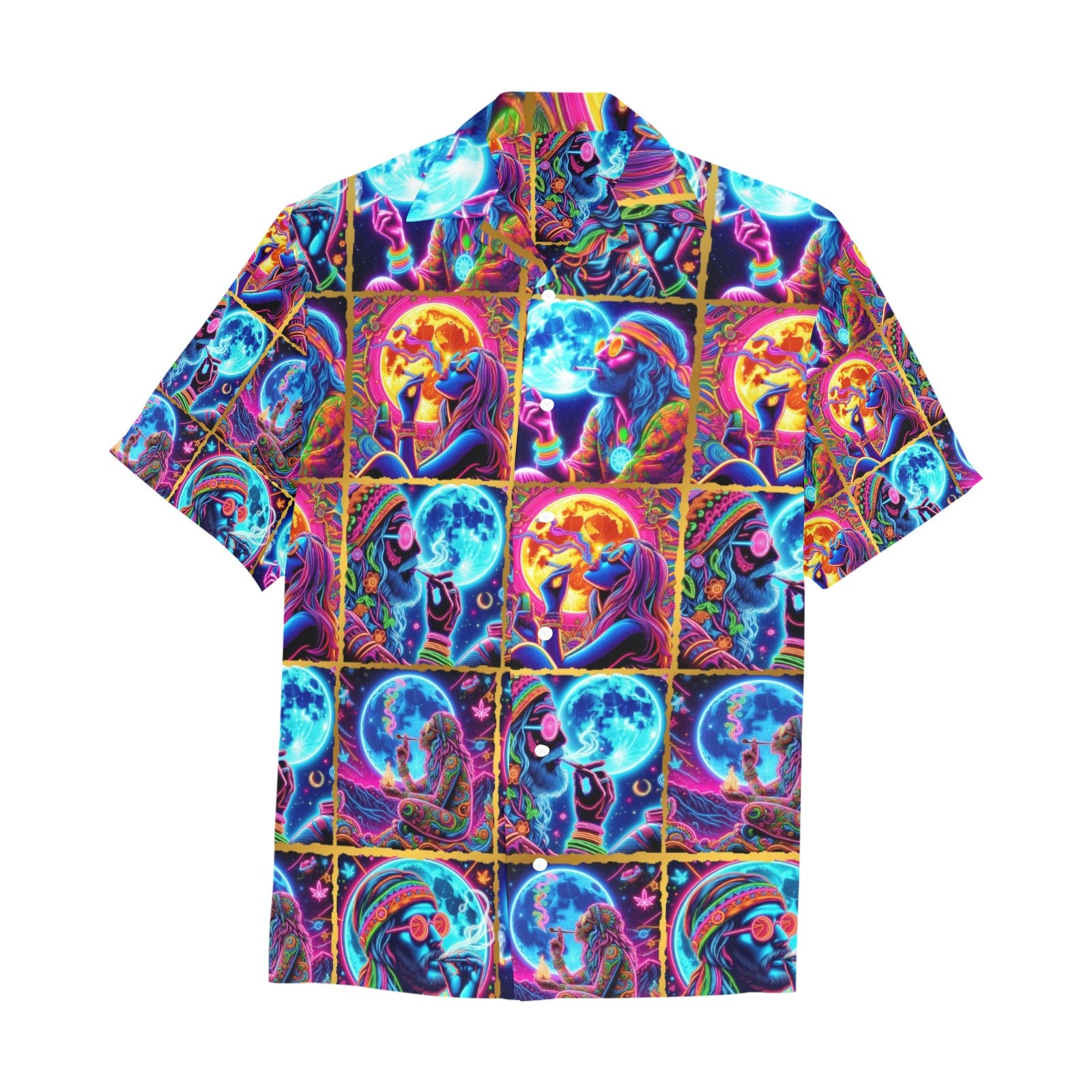 “Moonlight Toking” Men’s Lounge Shirt