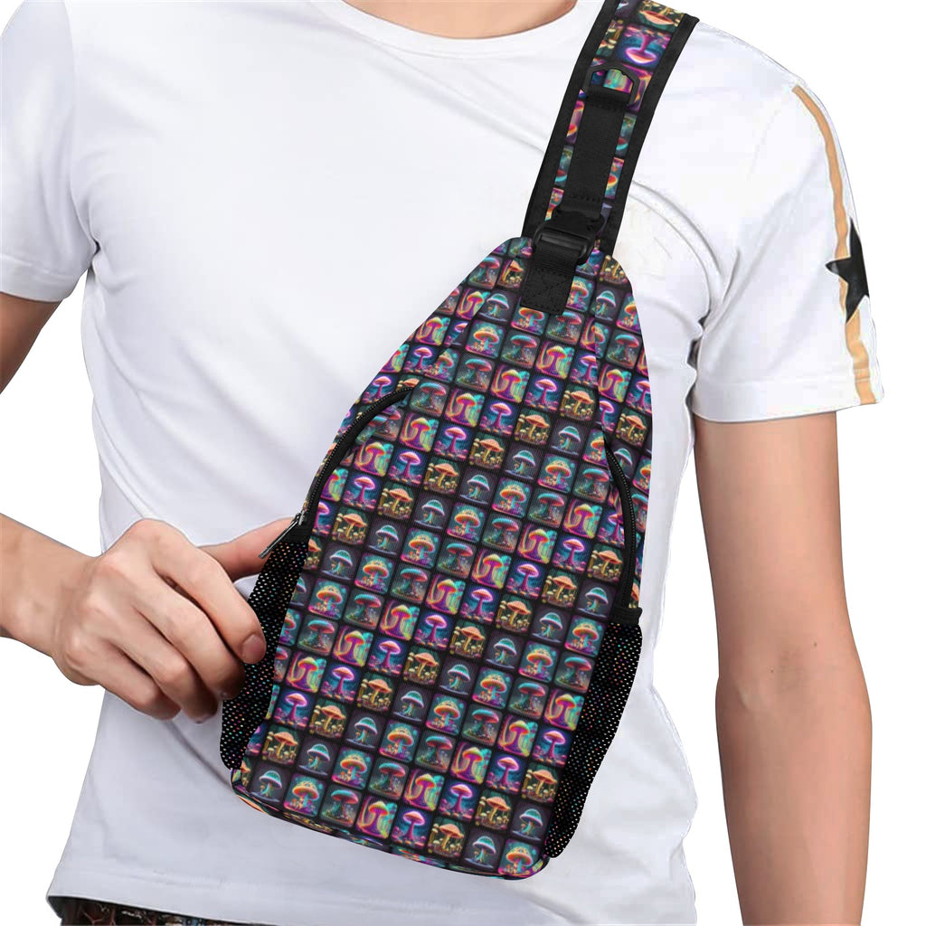 "Shroomin" Men's Easy Carry Festival Chest Bag