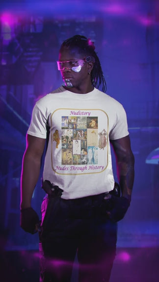 "Nudistory - Nudes Through History" Heavy Cotton Tee