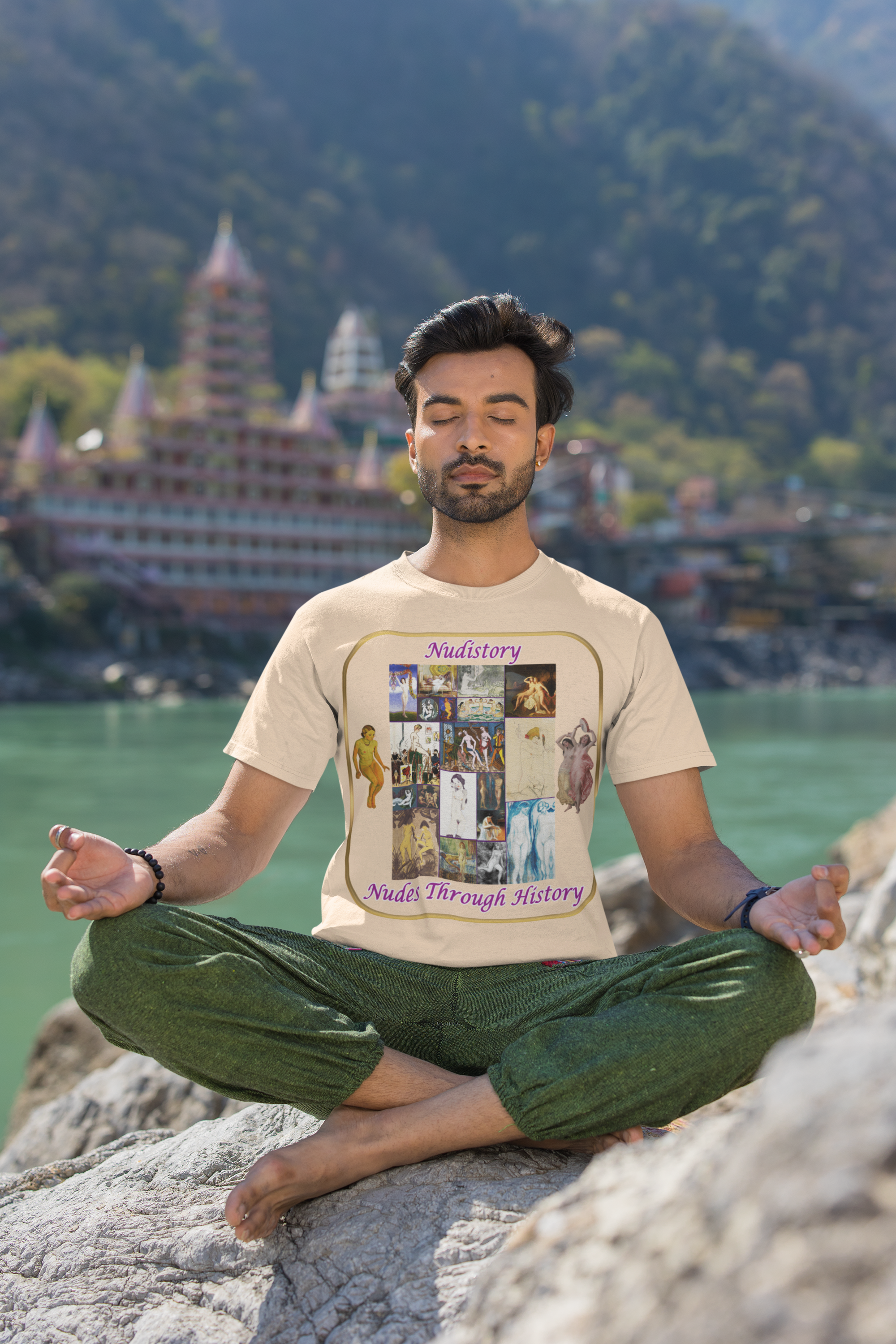 "Nudistory - Nudes Through History" Heavy Cotton Tee