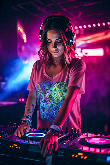 “Psychedelic Angels & Skulls” Heavy Cotton Tee